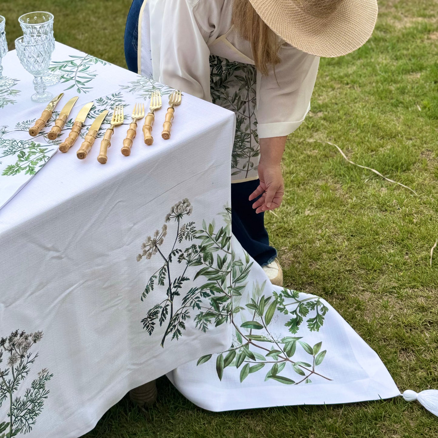 MANTELES CUADRADOS HERBES AROMATIQUES