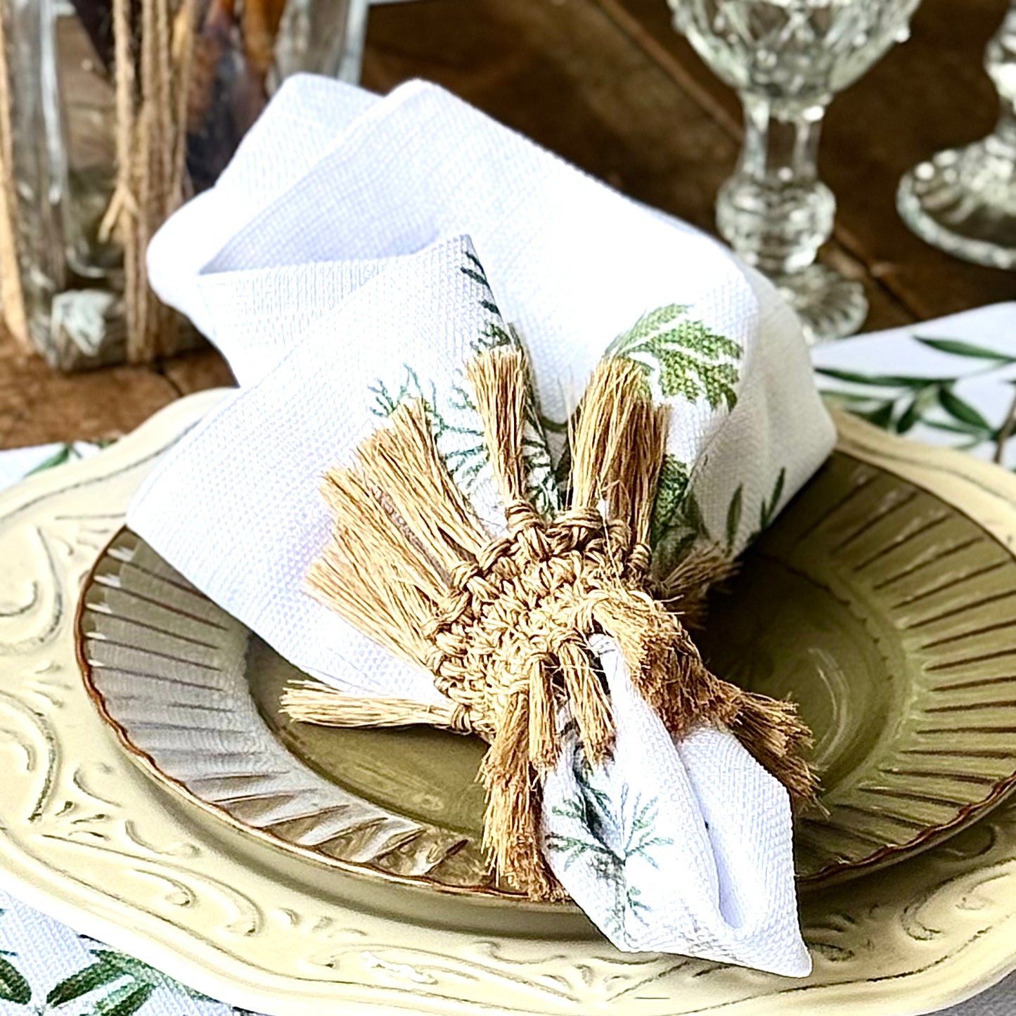 SERVILLETAS HERBES AROMATIQUES X 4 PZAS