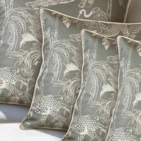 COJINES BOHO CHIC VERDE 55X55 CMS