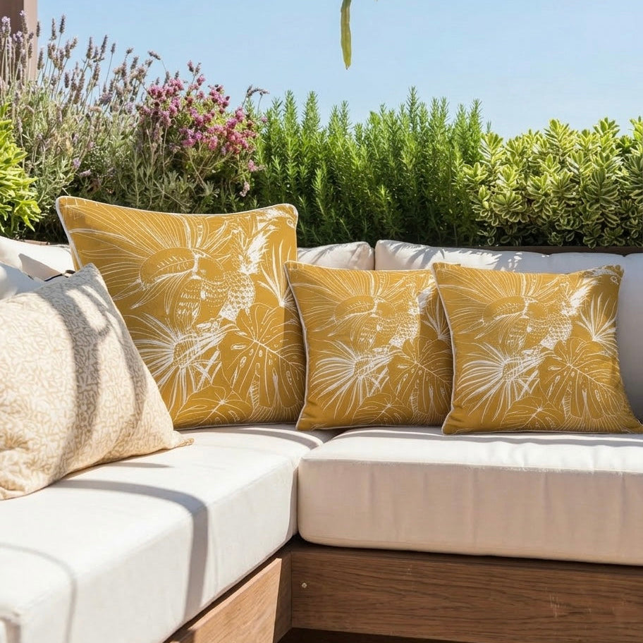 COJINES BOHO CHIC AMARILLO 45X45 CMS