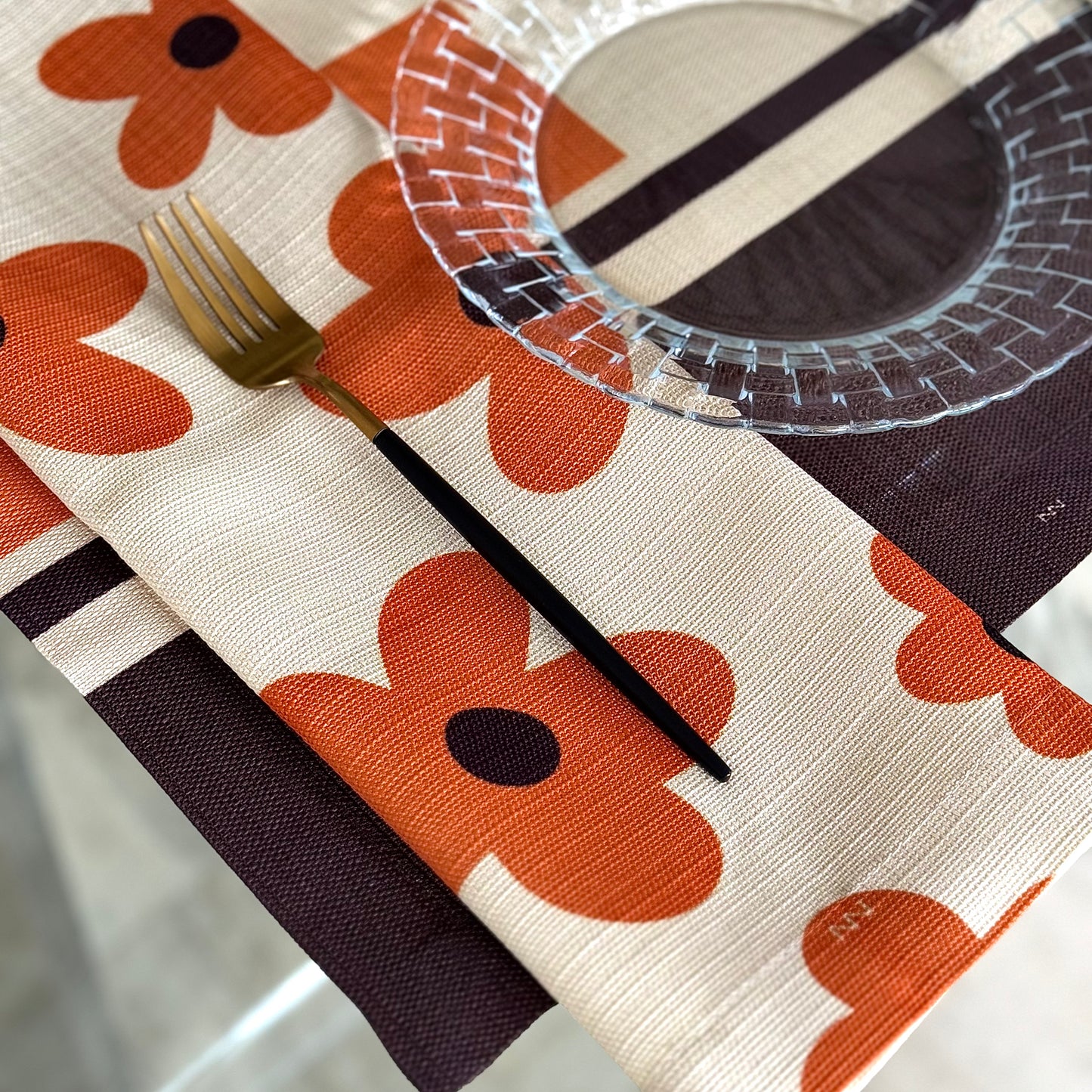 SERVILLETAS MOCHA FLOWER X 4 PZAS